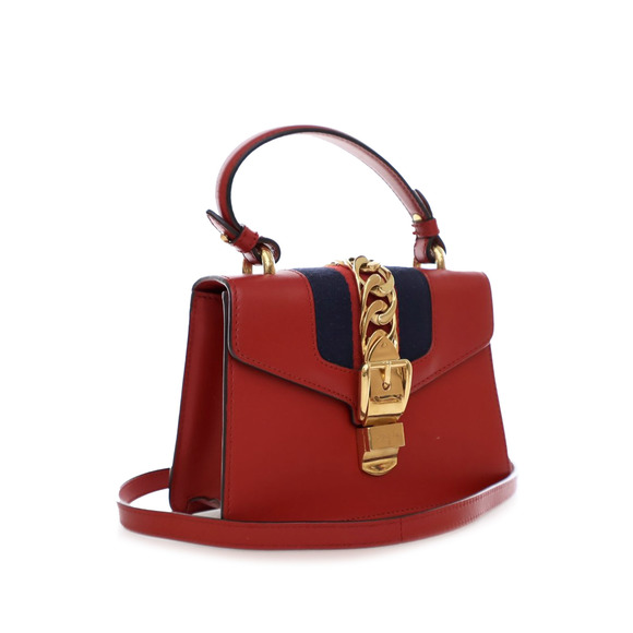 Pre-Loved Gucci Mini Calfskin Sylvie Satchel - Picture 2 of 12